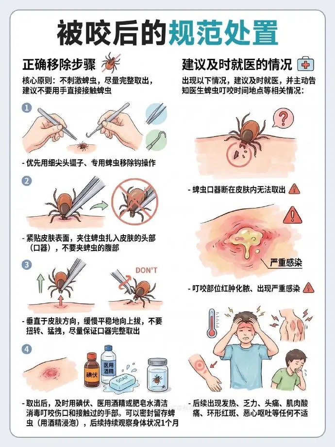 男子被蜱虫叮咬涂花露水使其脱落！专家：绝对不能涂