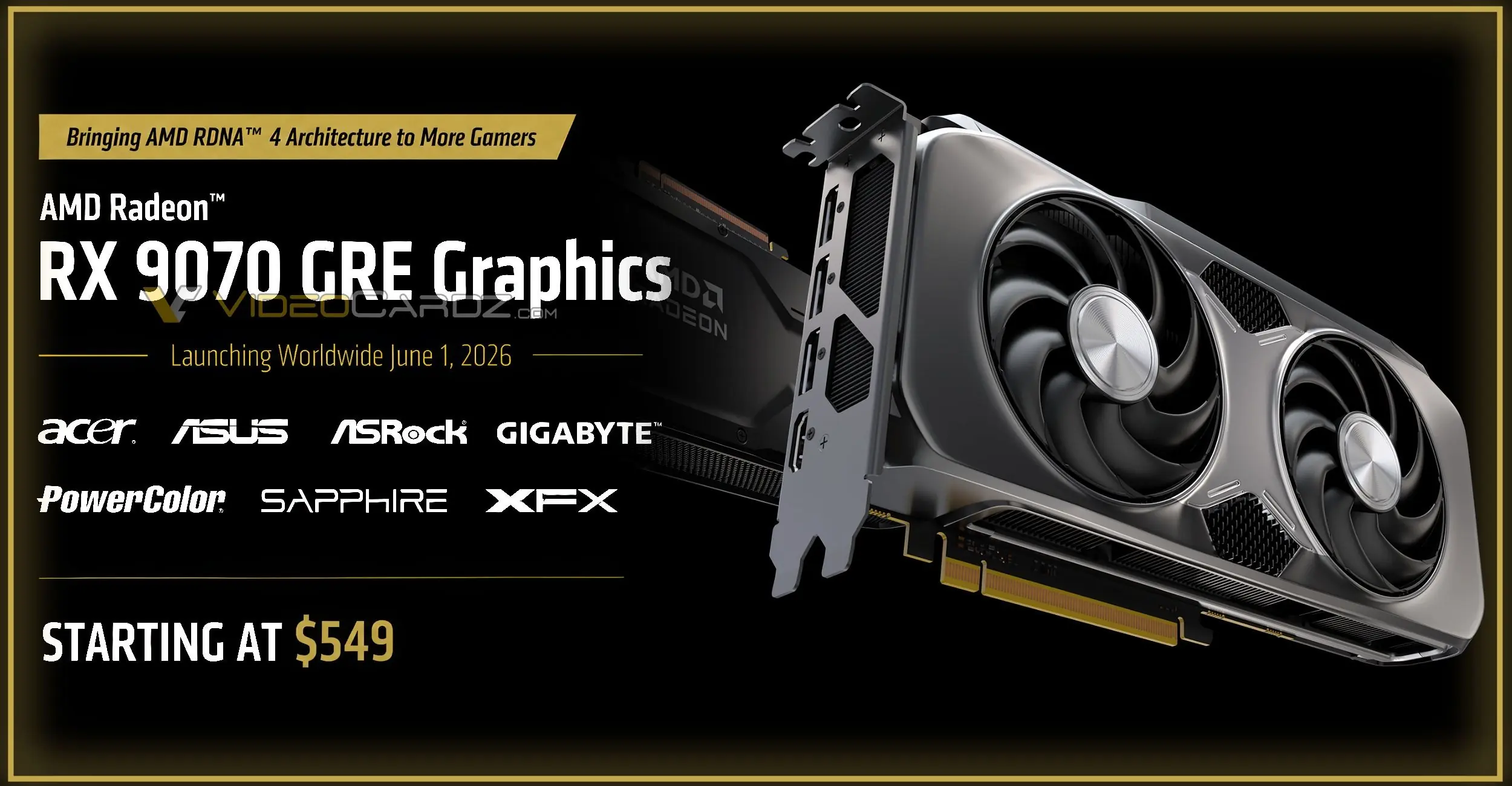 AMD中国特供显卡出海：售价约3700元 对标RTX 5070