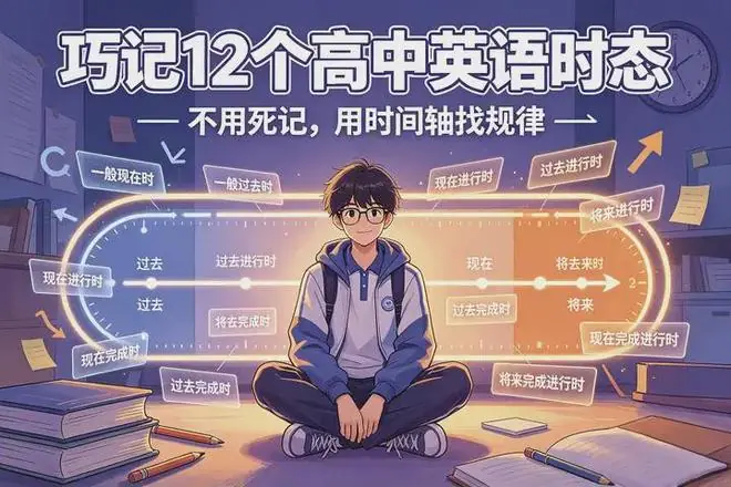 高中英语11大时态，不能靠死记硬背语法规则，要靠例句找规律