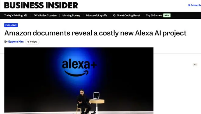 亚马逊全力攻坚Alexa智能体，亿元算力成本引发内部担忧