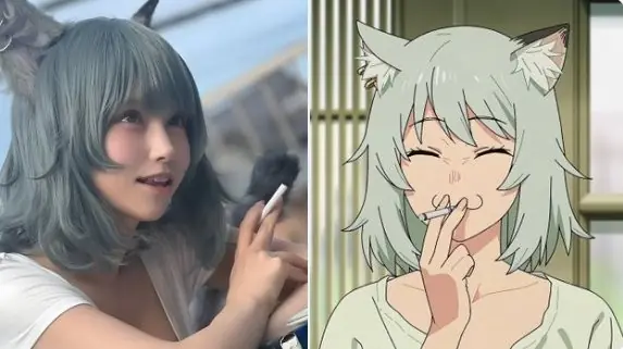 coser kaorokuri尼古喵喵写真引争议：精致美照 vs 原作颓废内核