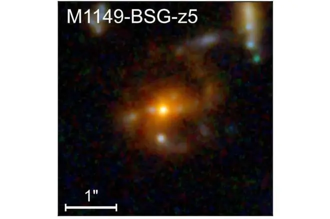 已知红移最高的棒旋星系：M1149-BSG-z5被发现，红移5.1