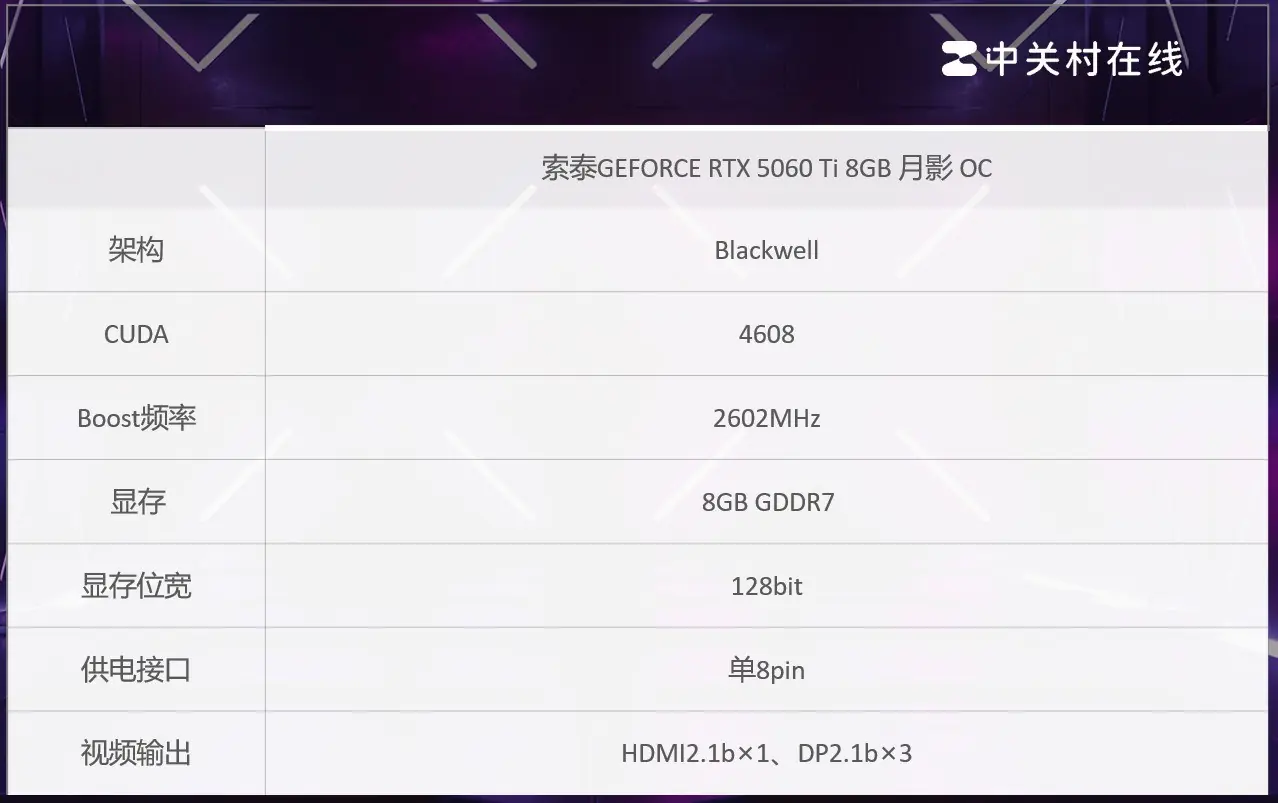 一线品牌高性价比显卡买哪款好？索泰 RTX 5060 Ti 月影 OC 值得选